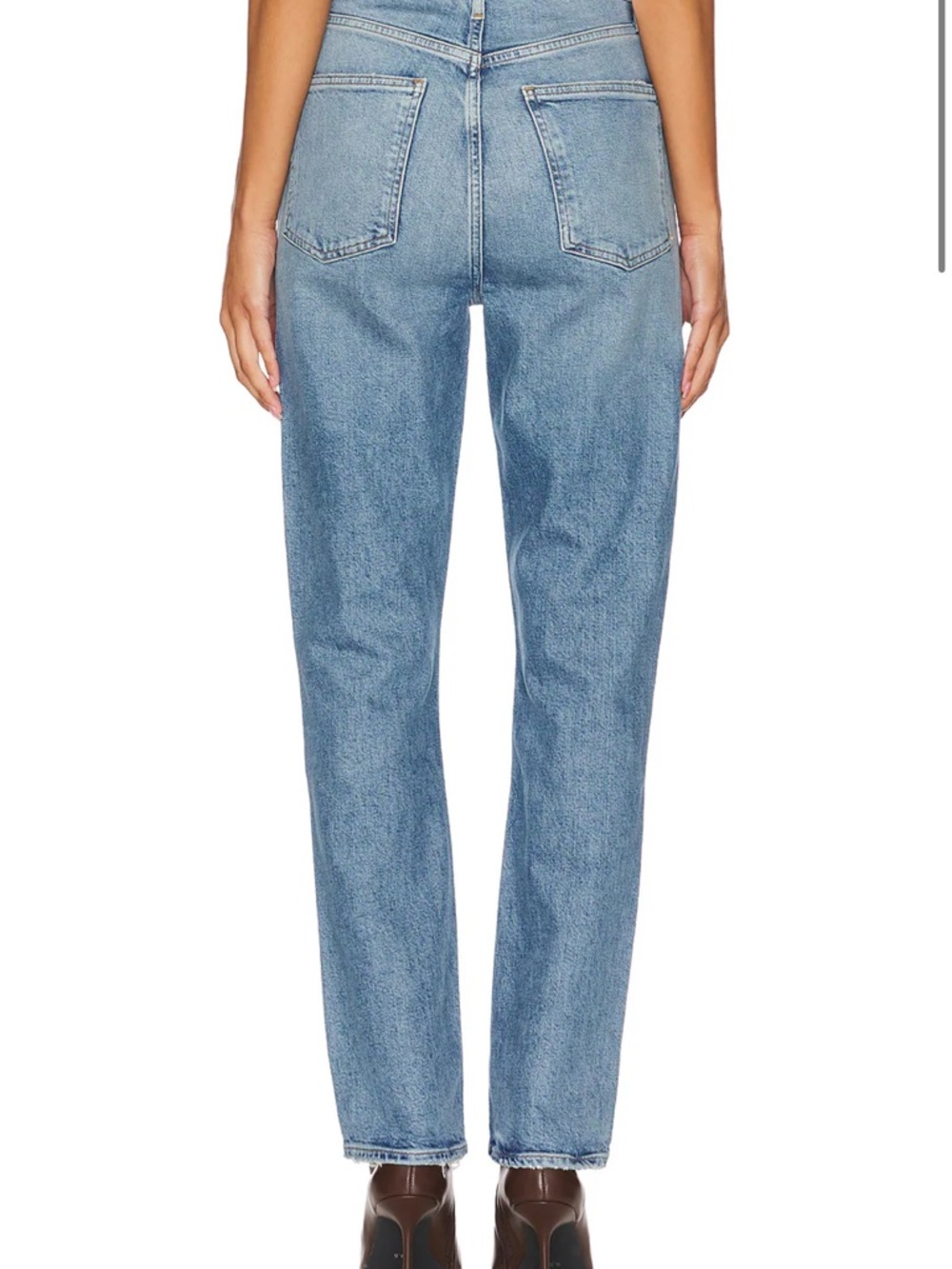 Agolde High Rise Stretch Stovepipe Jeans - Picture 2 of 6